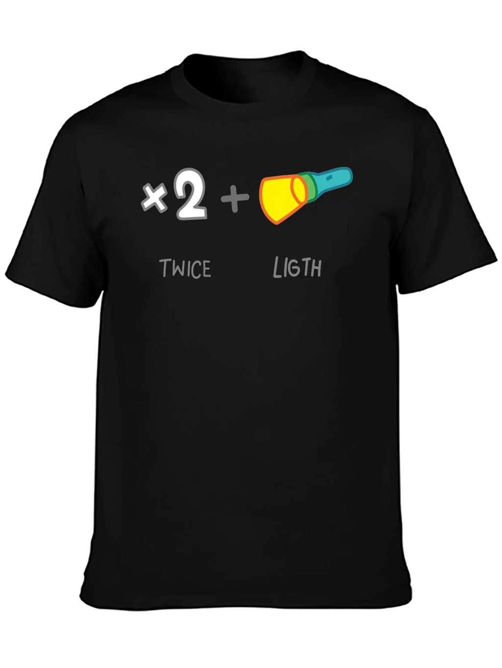 Twice The Light T-Shirt - Funny Pun Humor Tee product image 3