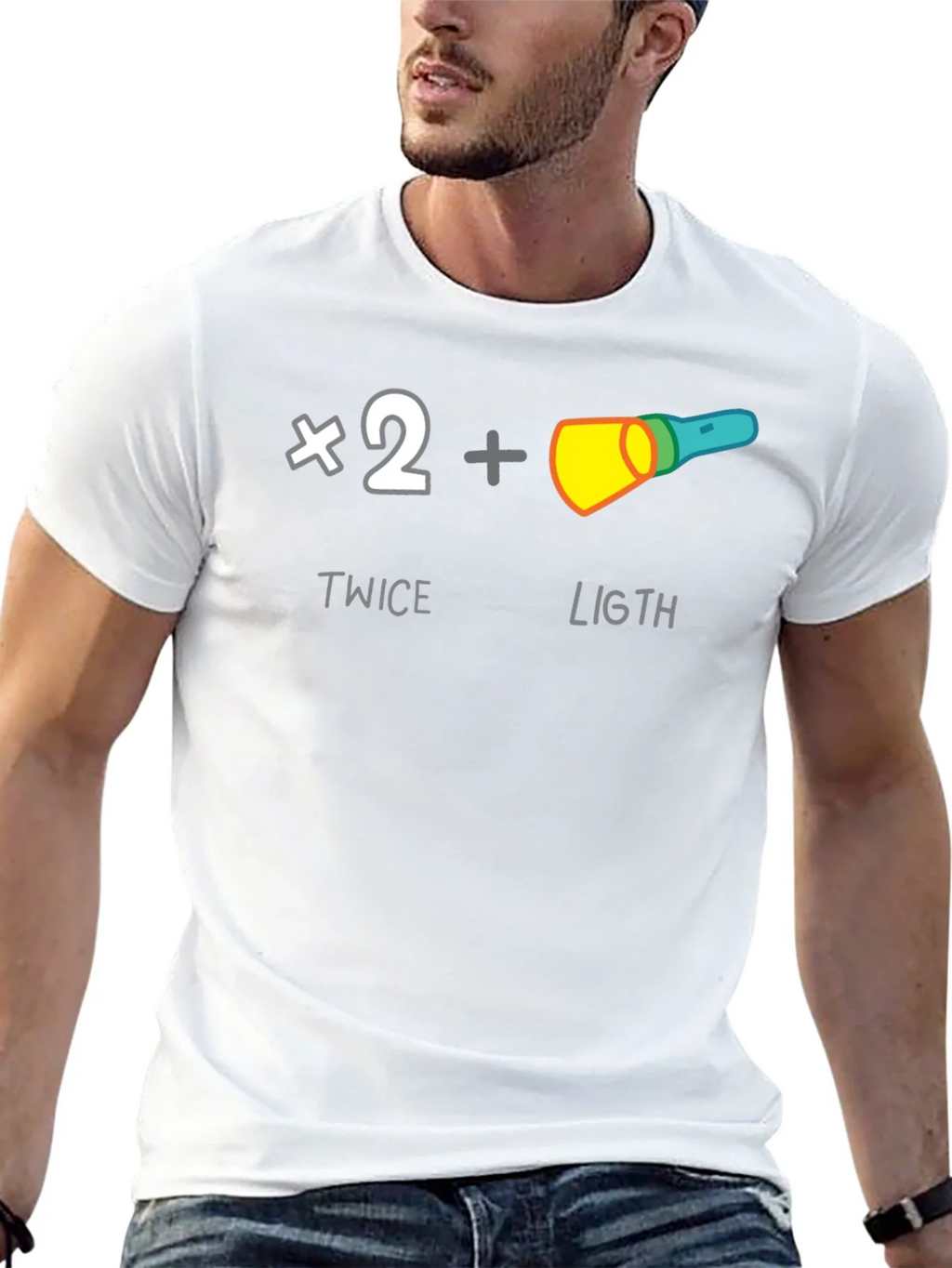 Twice The Light T-Shirt - Funny Pun Humor Tee product image 12