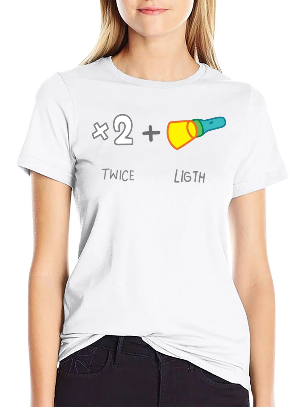 Twice The Light T-Shirt - Funny Pun Humor Tee product image 8
