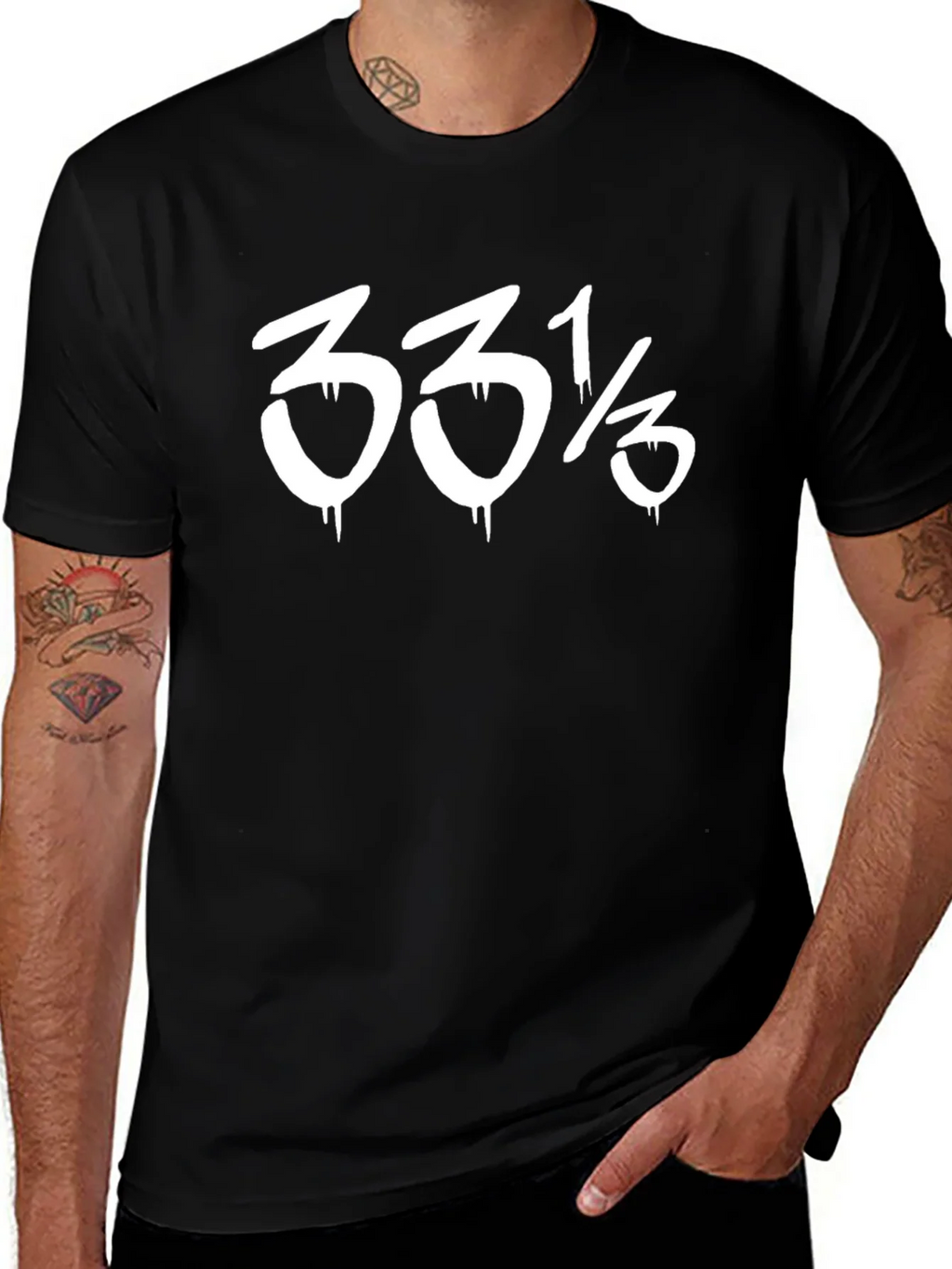 33 1/3 RPM Record Speed Graphic Tee product image 1
