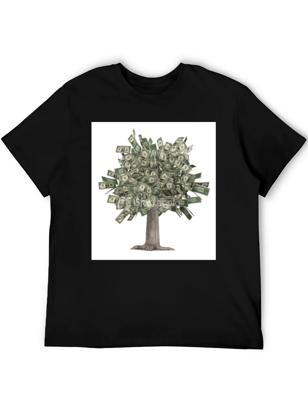 Money Tree Graphic Tee - Unisex Black T-Shirt product image 5