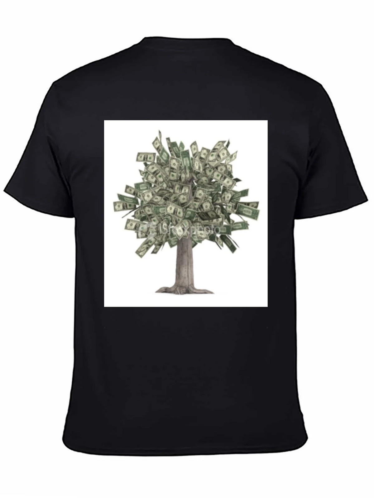 Money Tree Graphic Tee - Unisex Black T-Shirt product image 4