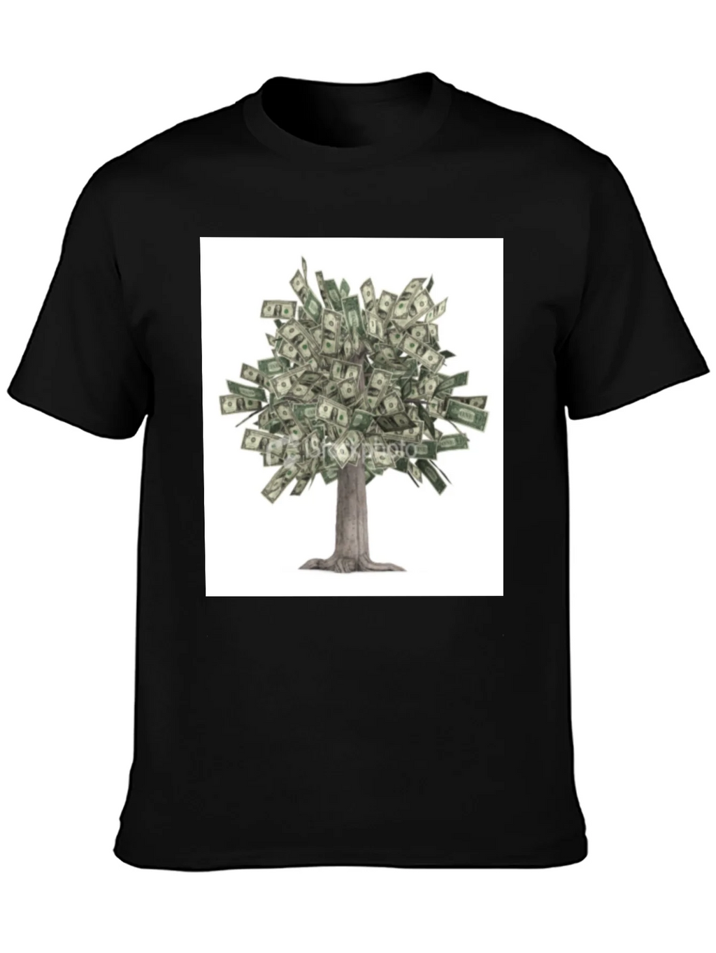 Money Tree Graphic Tee - Unisex Black T-Shirt product image 3