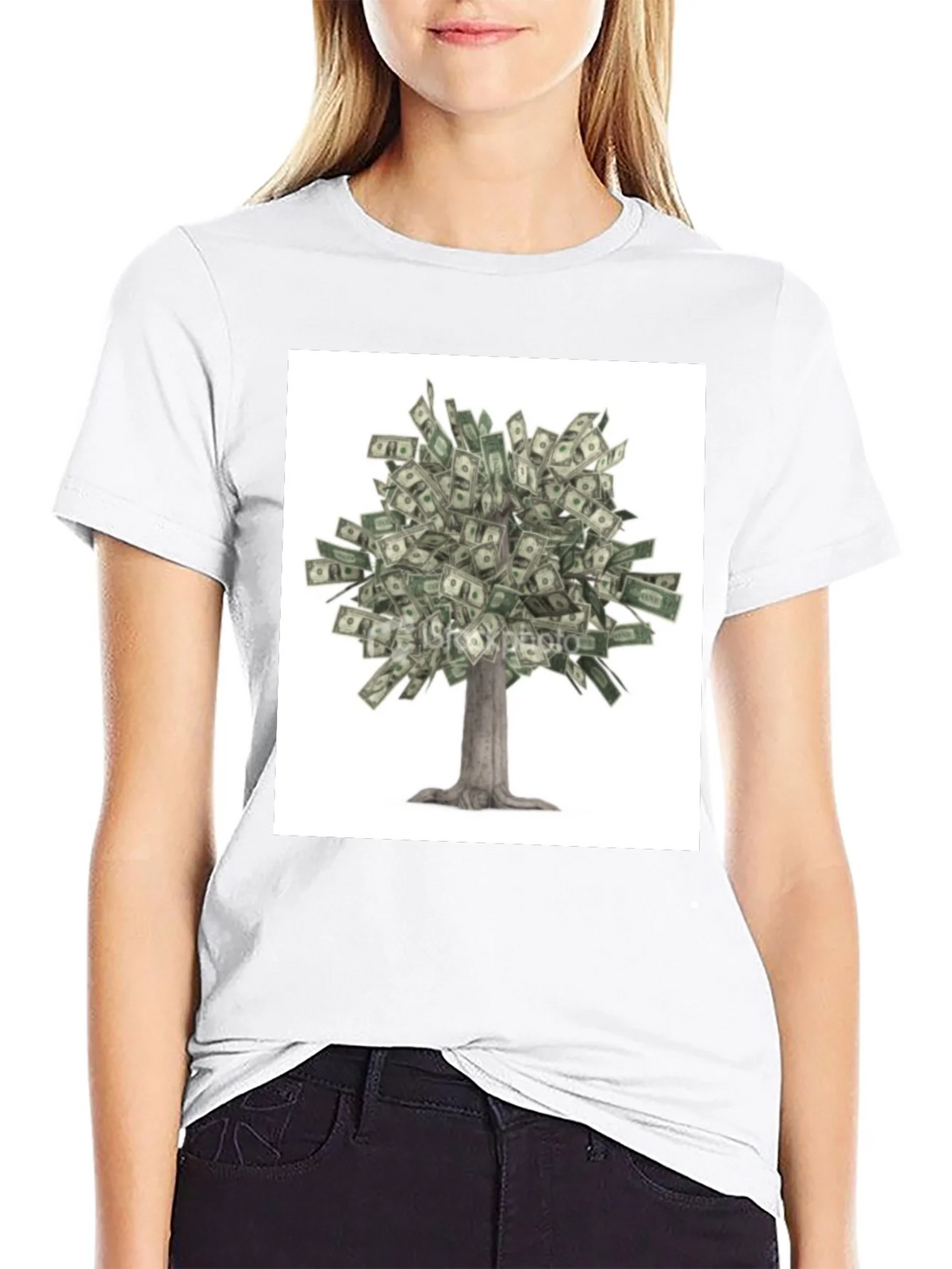Money Tree Graphic Tee - Unisex Black T-Shirt product image 8