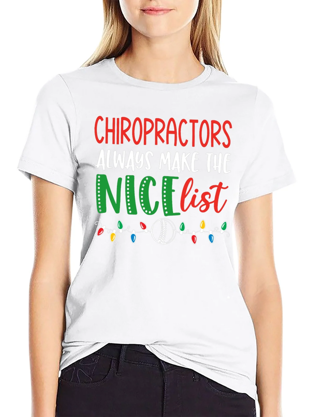 Chiropractors Nice List Christmas T-Shirt product image 7