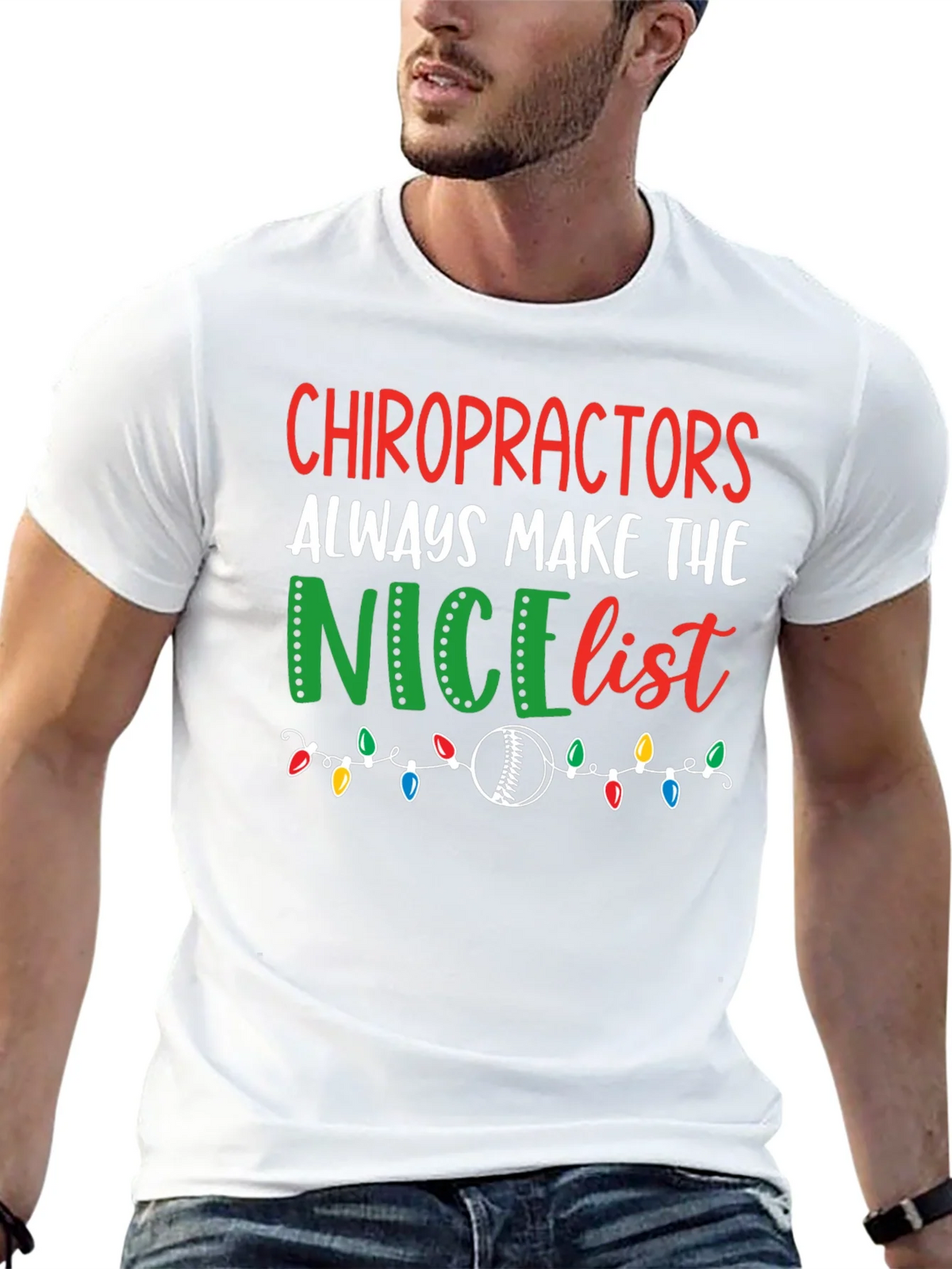Chiropractors Nice List Christmas T-Shirt product image 10