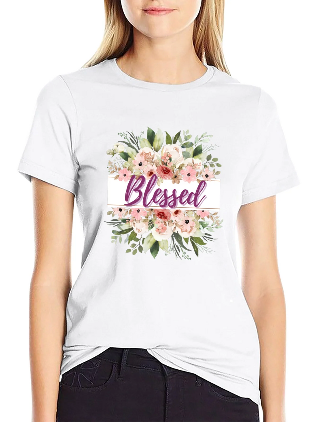 Blessed Floral T-Shirt - Stylish & Comfortable product image 8