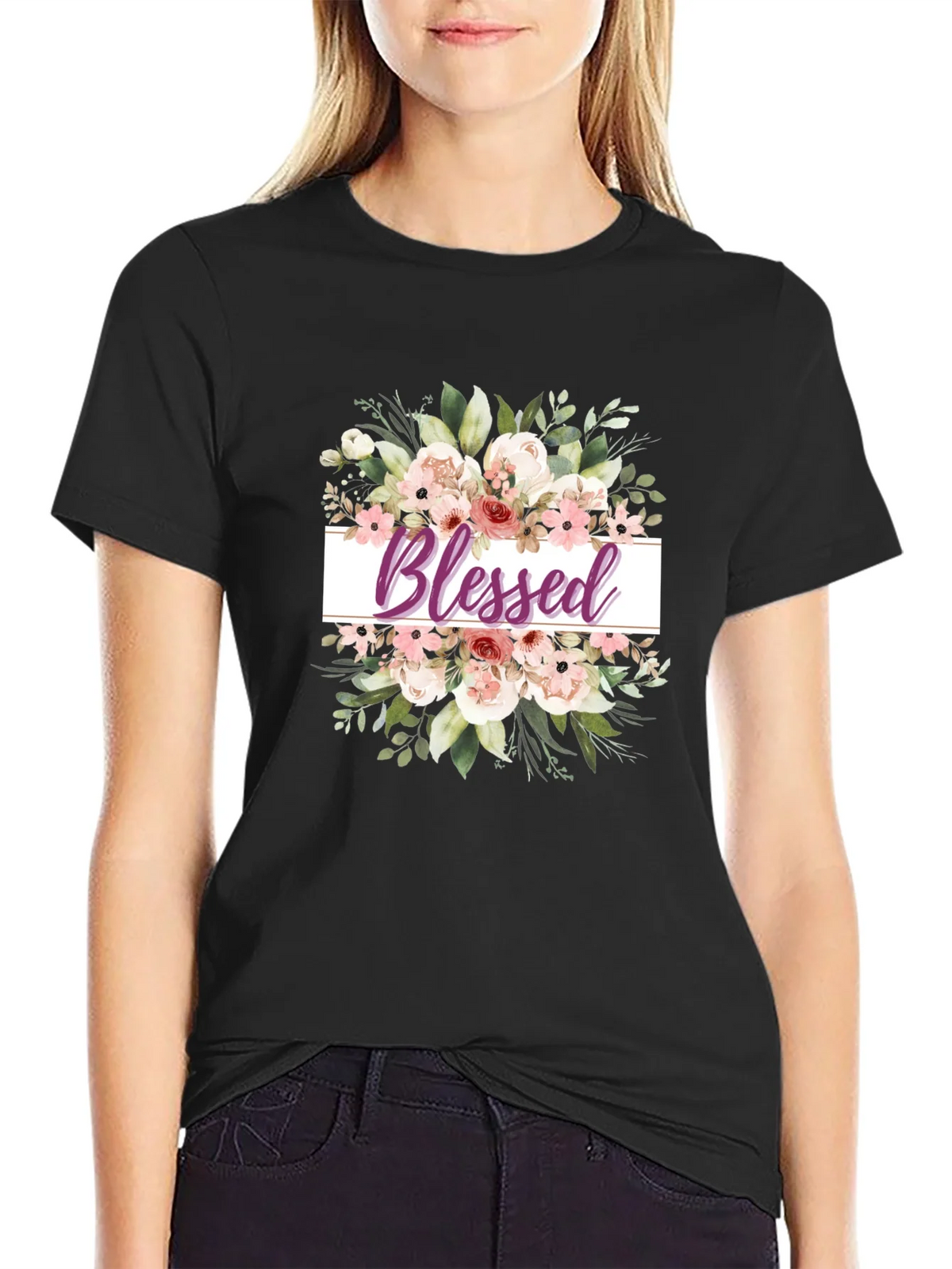 Blessed Floral T-Shirt - Stylish & Comfortable product image 2