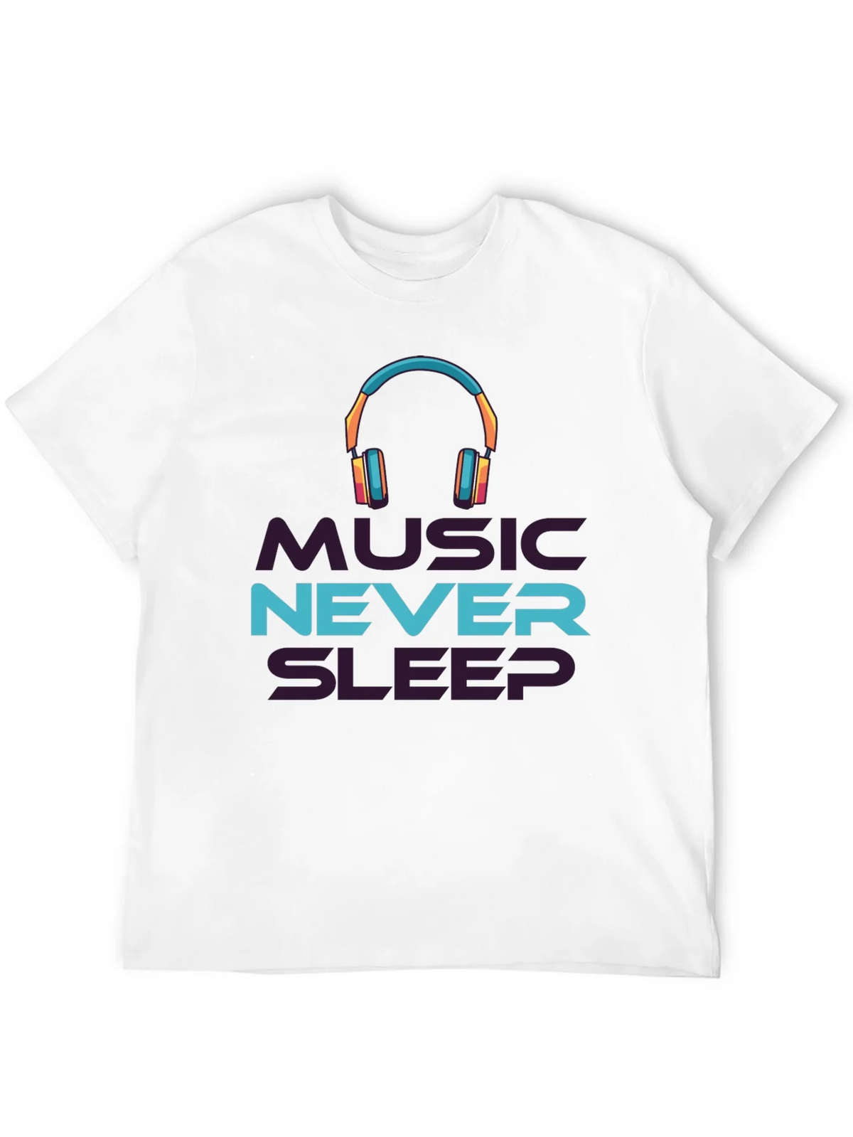 Music Never Sleeps Black Graphic Tee product image 11