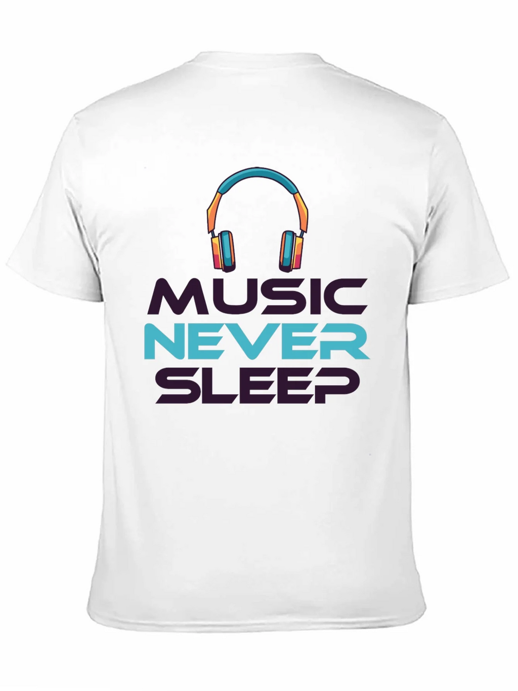 Music Never Sleeps Black Graphic Tee product image 10