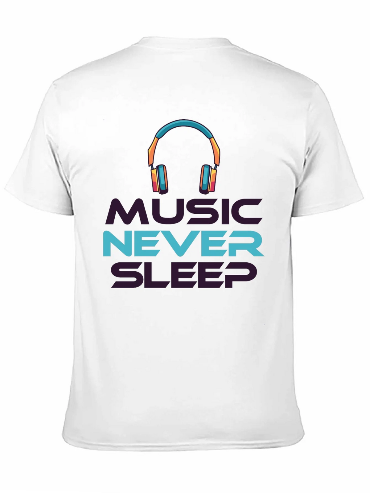 Music Never Sleeps Black Graphic Tee product image 10