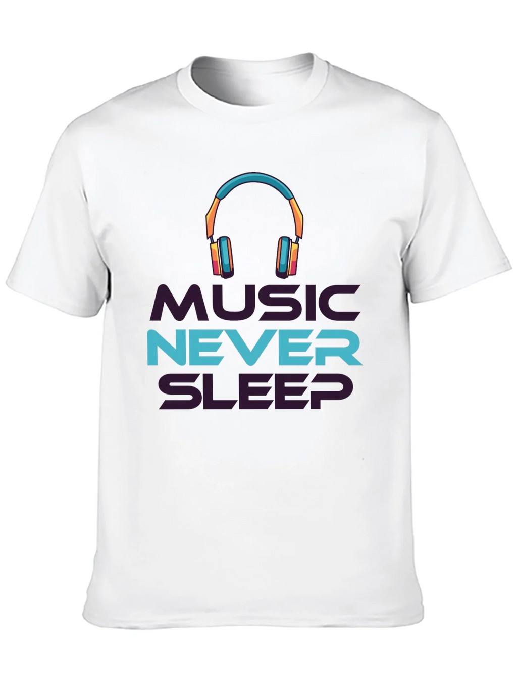 Music Never Sleeps Black Graphic Tee product image 9