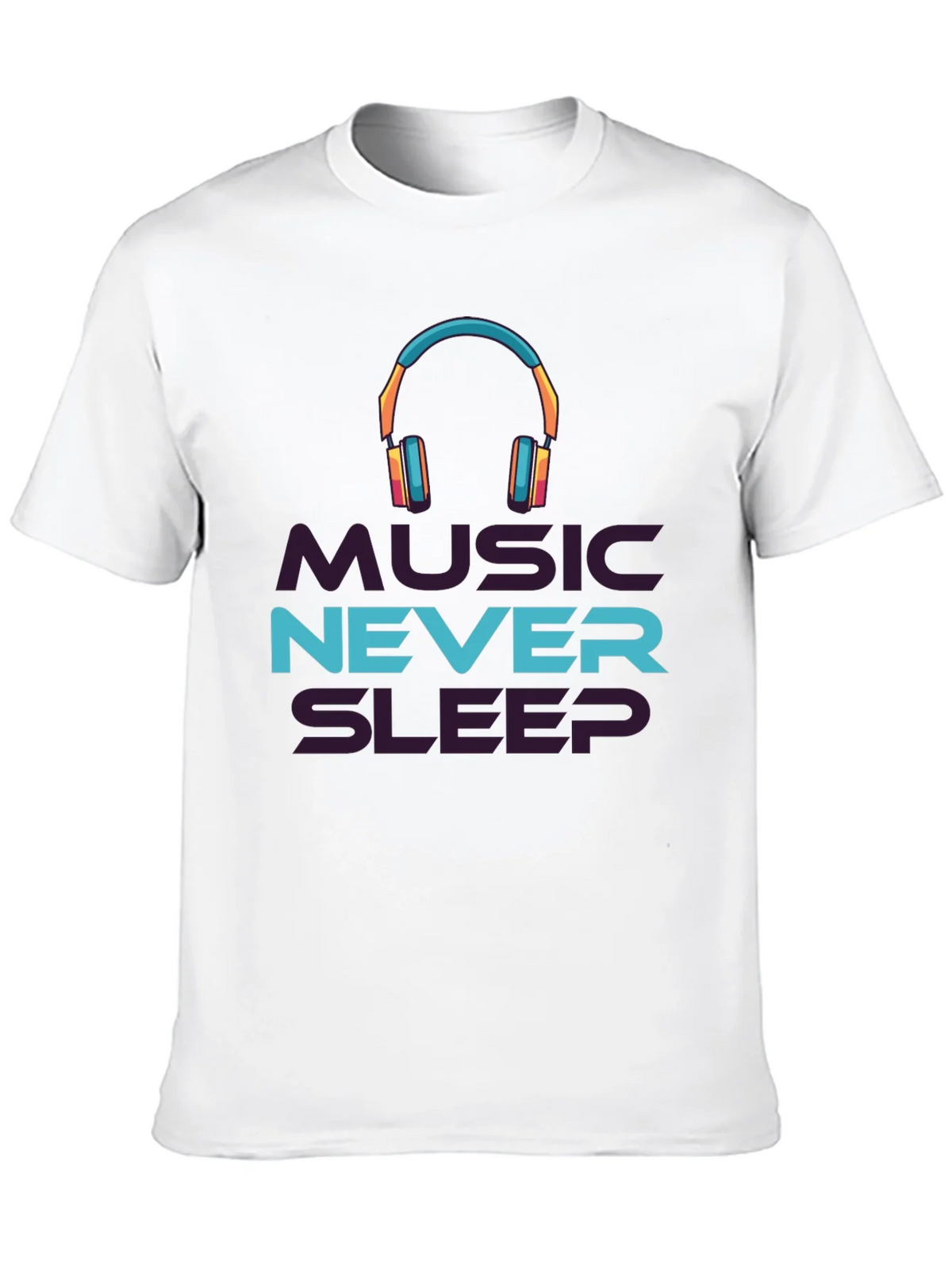 Music Never Sleeps Black Graphic Tee product image 9