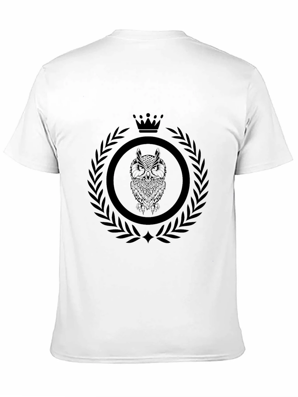 Mens Black Owl Crest Graphic Tee product image 6