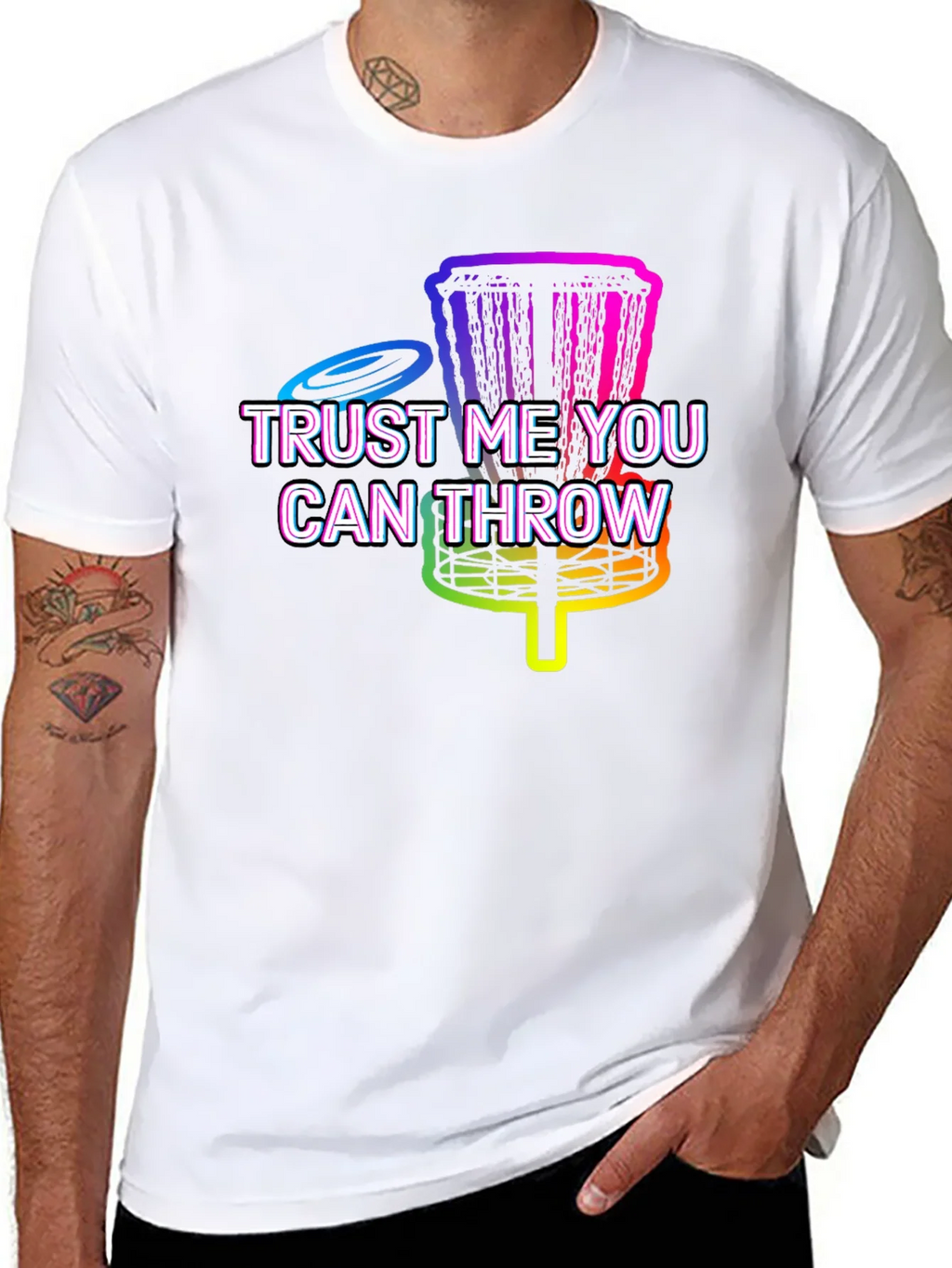 Trust Me You Can Throw Disc Golf T-Shirt product image 7