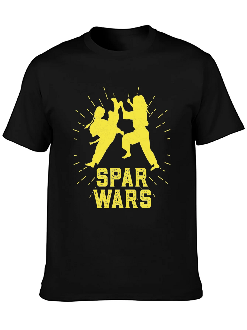 Spar Wars Black T-Shirt - Martial Arts Combat Tee product image 3
