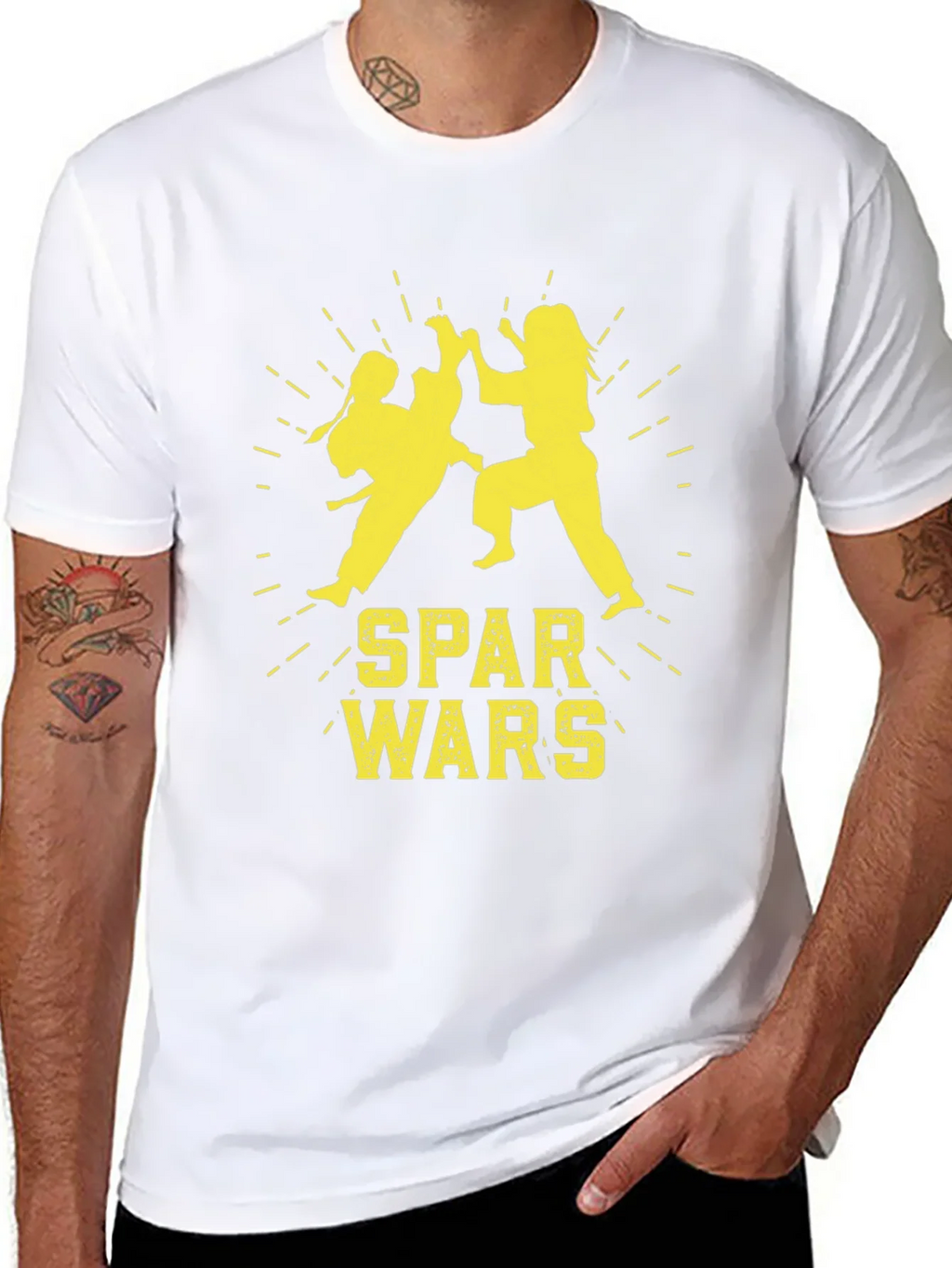 Spar Wars Black T-Shirt - Martial Arts Combat Tee product image 7