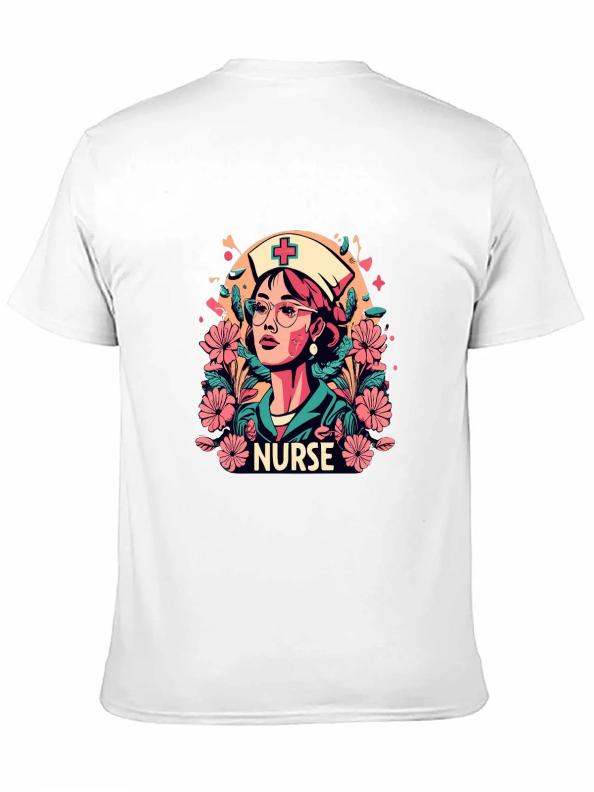 Nurse Floral Graphic T-Shirt - Unisex Style product image 7