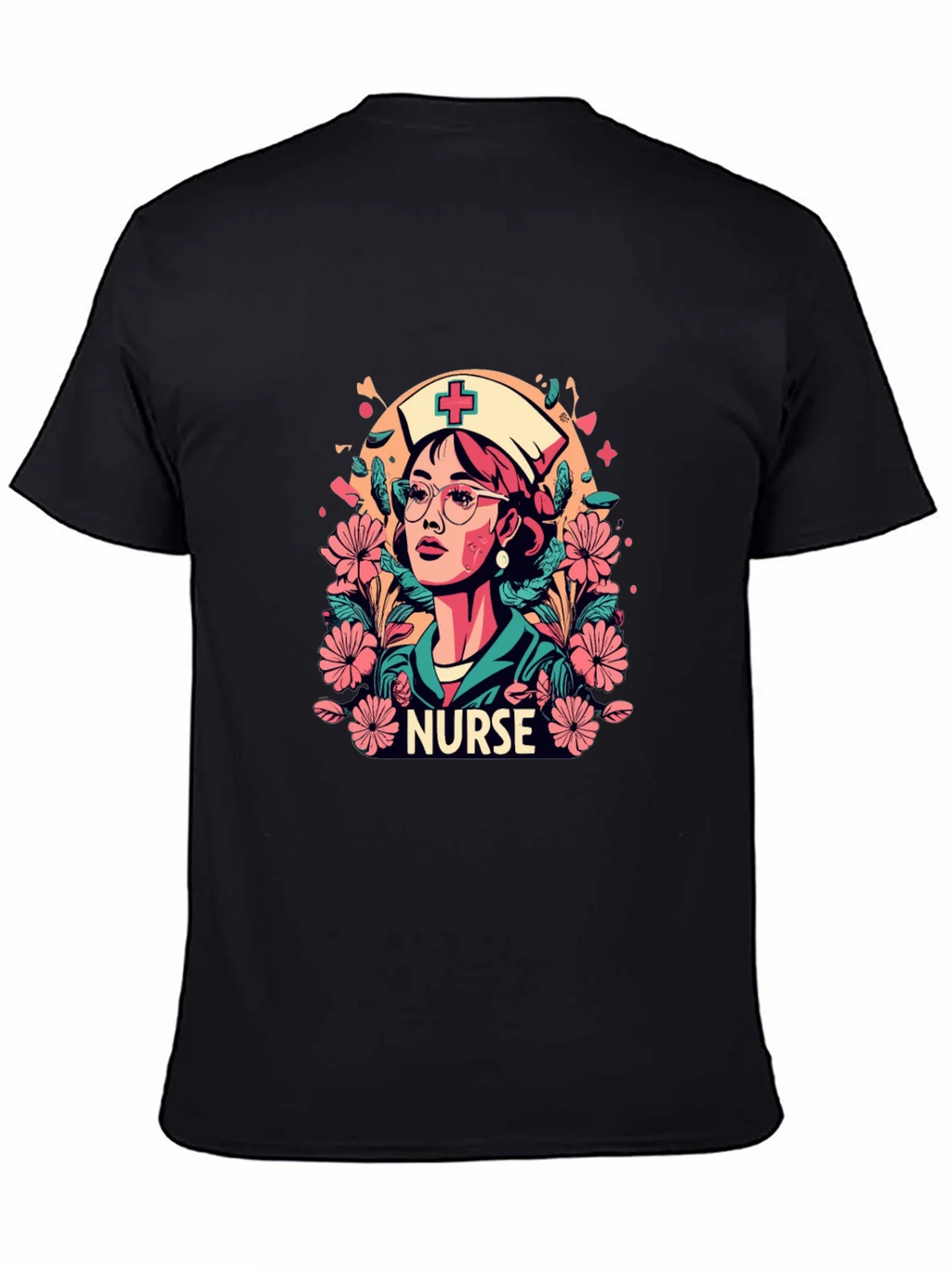 Nurse Floral Graphic T-Shirt - Unisex Style product image 3