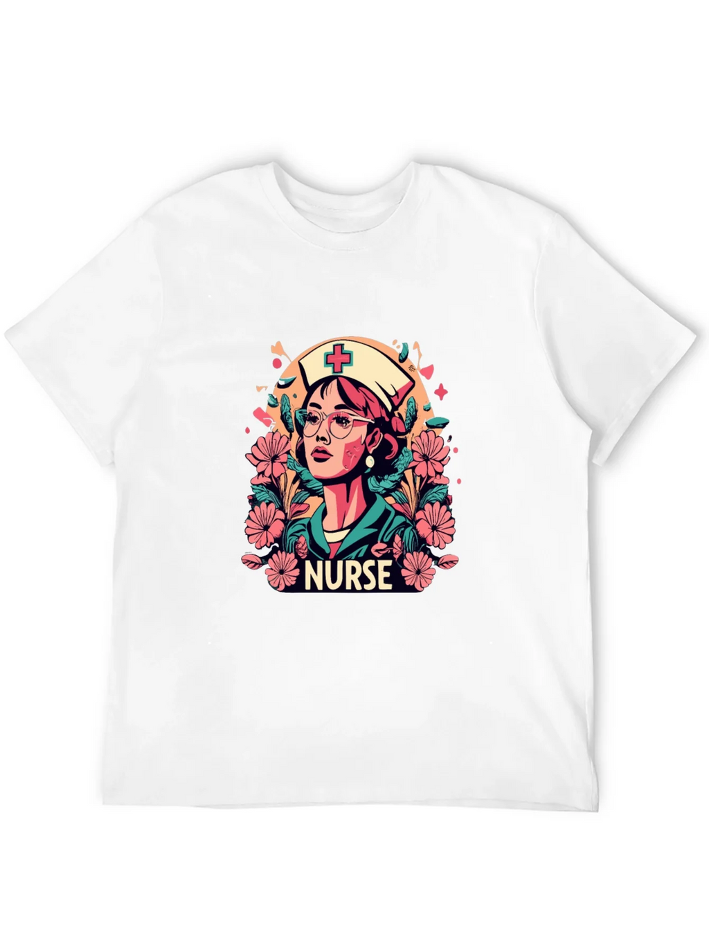 Nurse Floral Graphic T-Shirt - Unisex Style product image 8