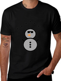 Snowman Graphic Tee - Cool Winter Style product image 1
