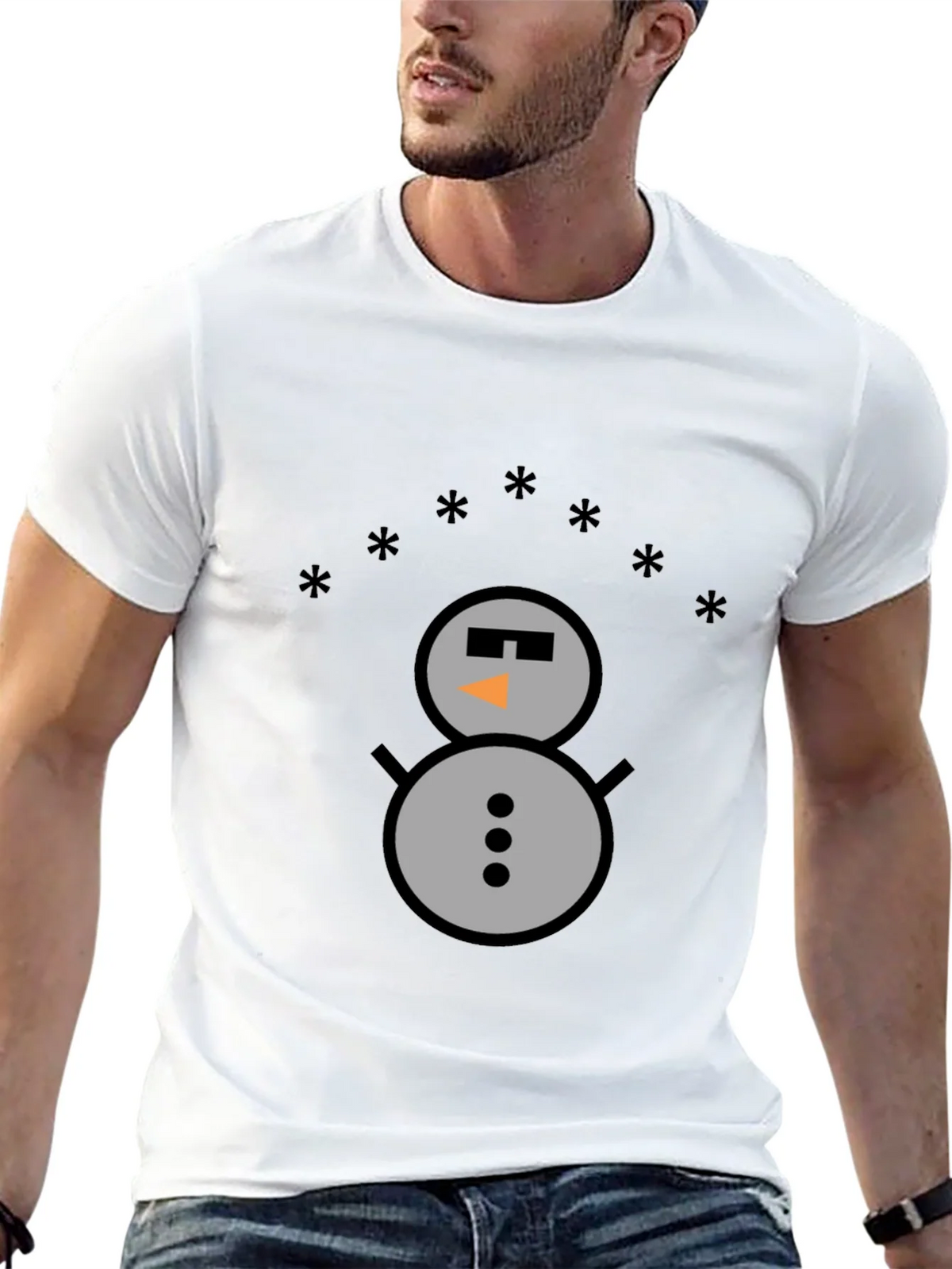 Snowman Graphic Tee - Cool Winter Style product image 12