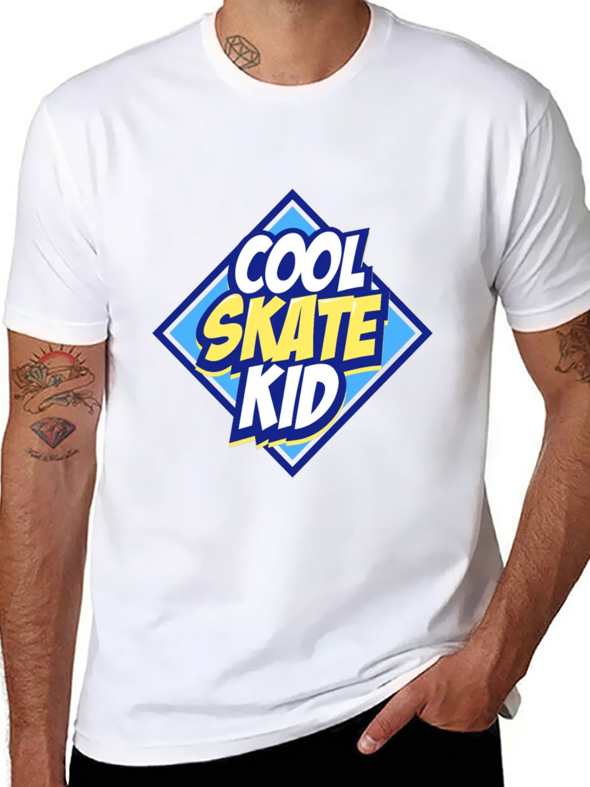 Cool Skate Kid Graphic T-Shirt - Black product image 7