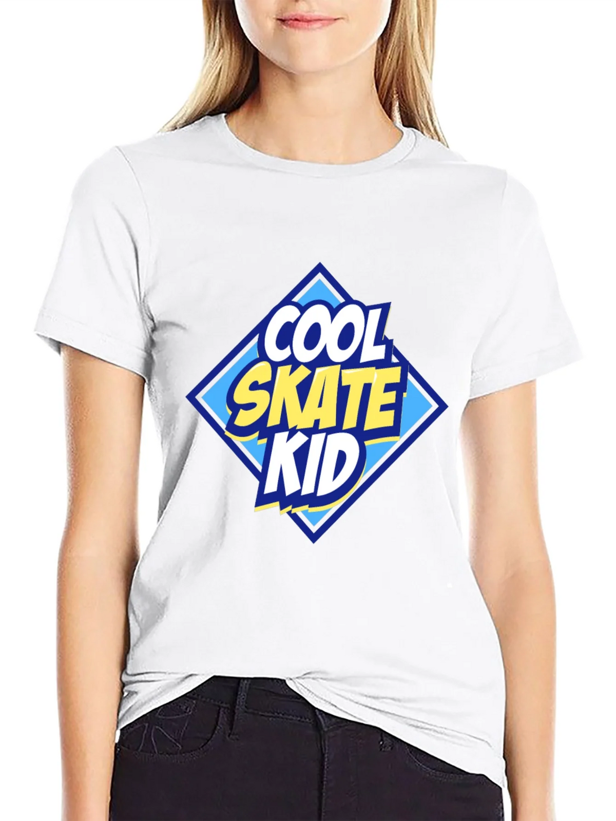 Cool Skate Kid Graphic T-Shirt - Black product image 8