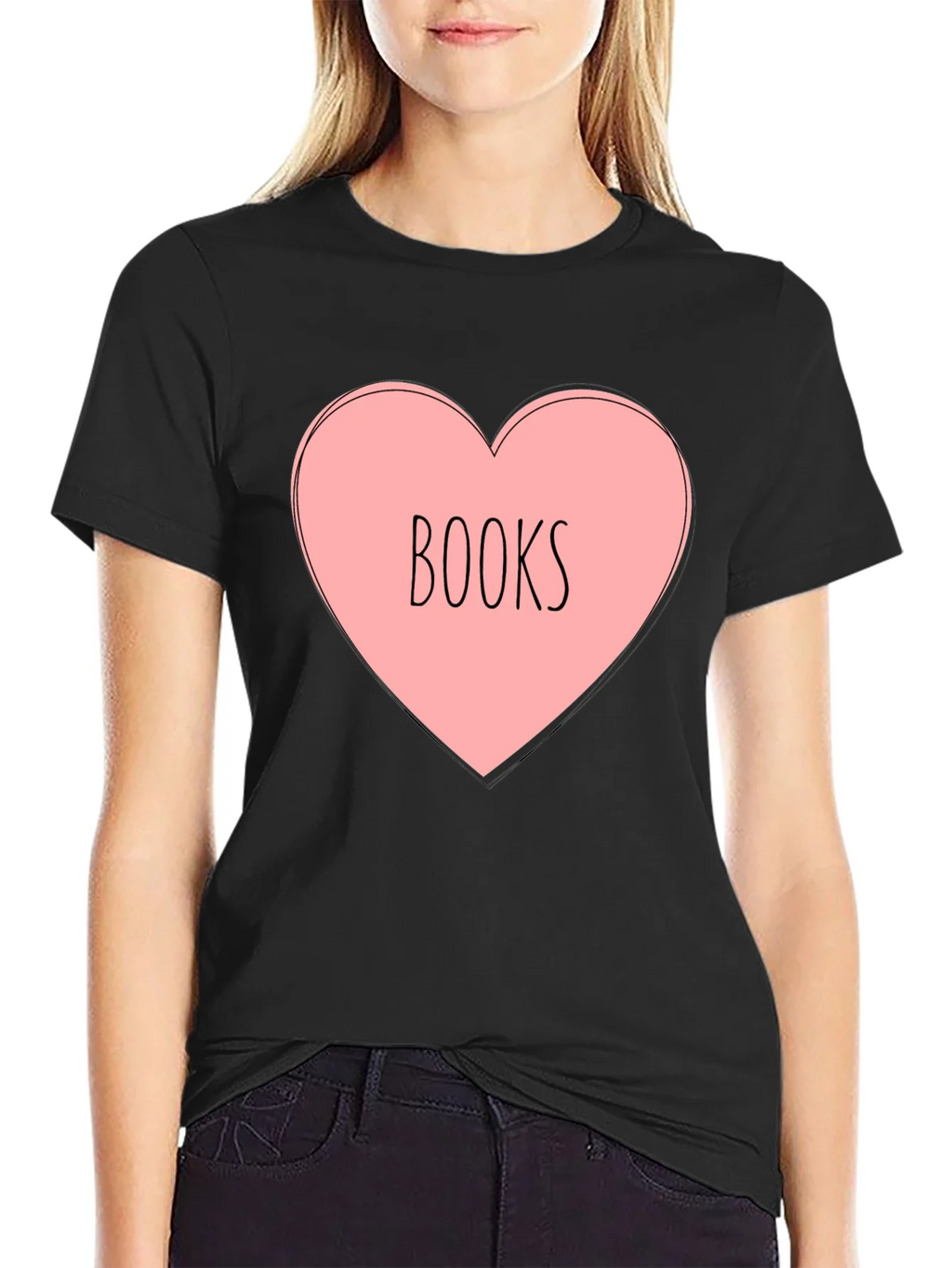 Books Heart T-Shirt - Reading Lover Tee product image 2