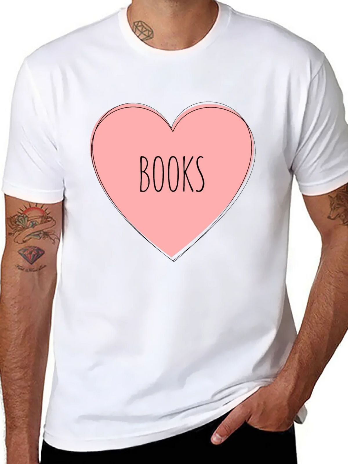 Books Heart T-Shirt - Reading Lover Tee product image 7