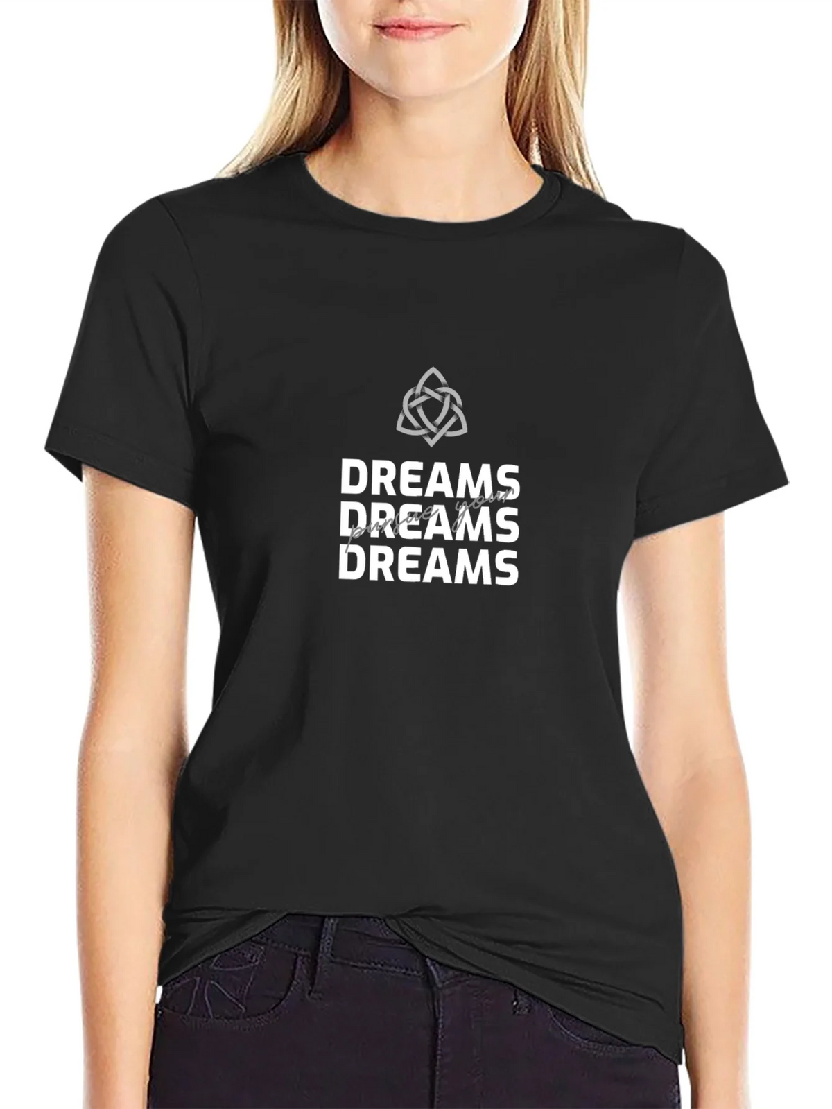 Dreams Graphic Tee - Stylish Black Cotton T-Shirt product image 2