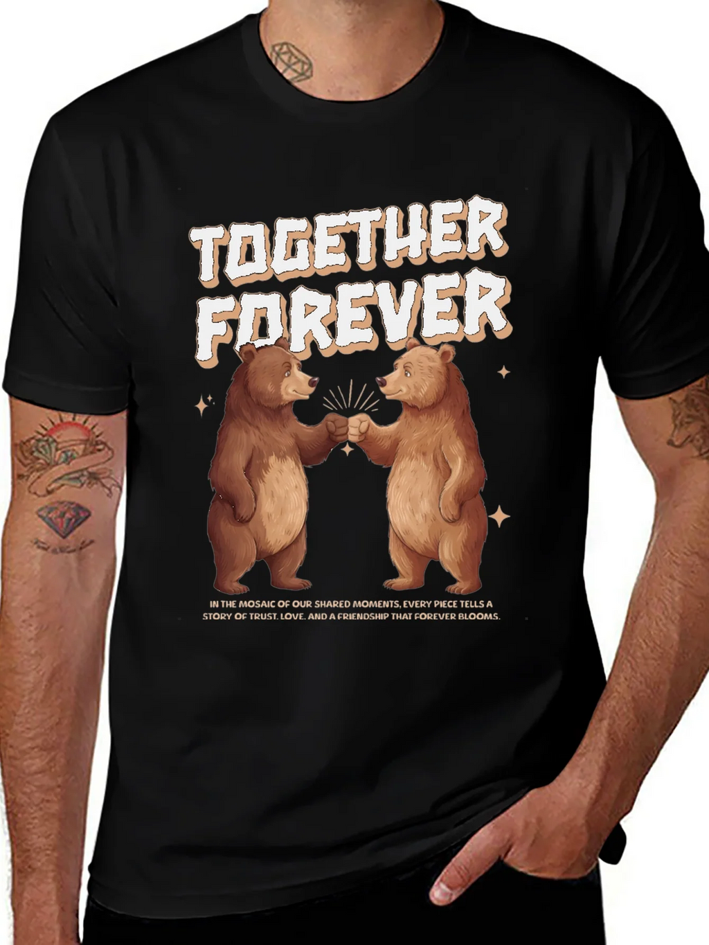Together Forever Bear Graphic T-Shirt product image 1