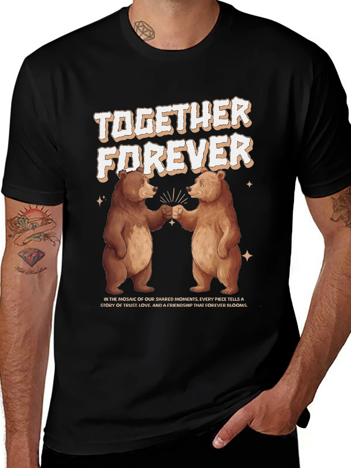 Together Forever Bear Graphic T-Shirt product image 1