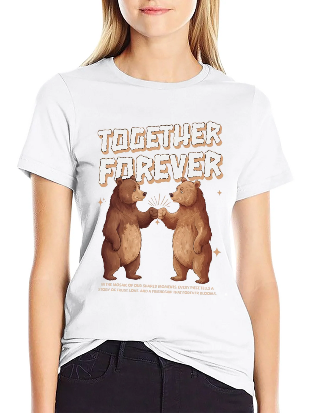 Together Forever Bear Graphic T-Shirt product image 8