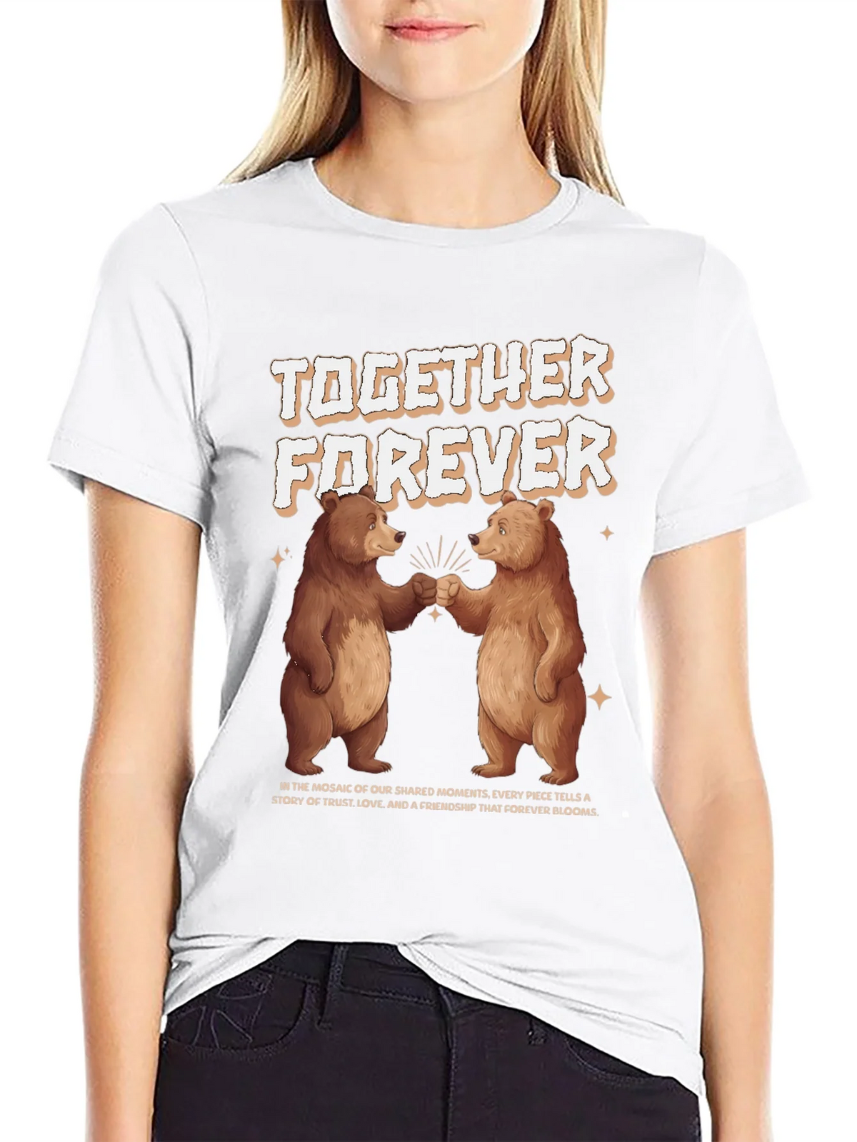 Together Forever Bear Graphic T-Shirt product image 8