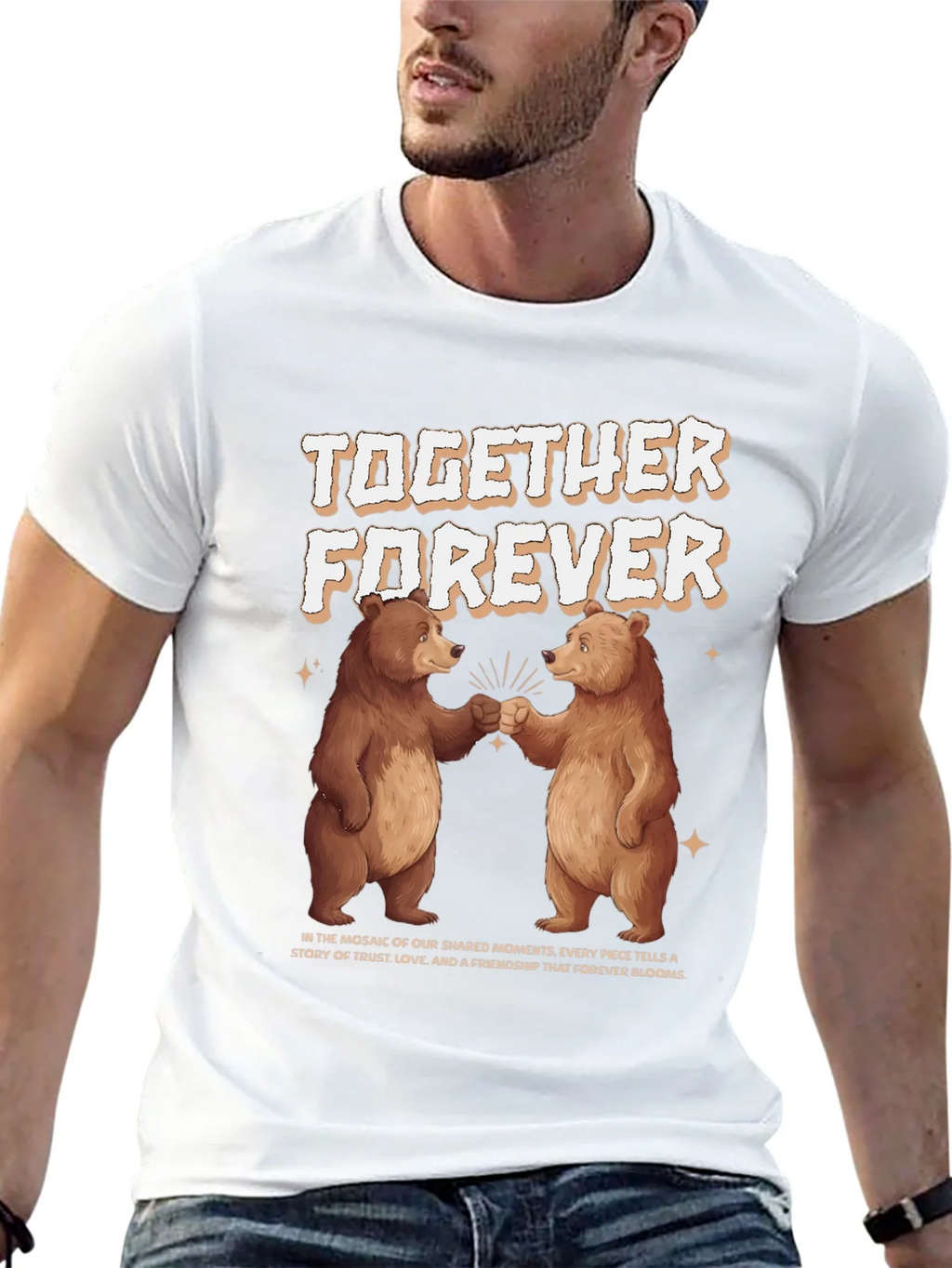 Together Forever Bear Graphic T-Shirt product image 12