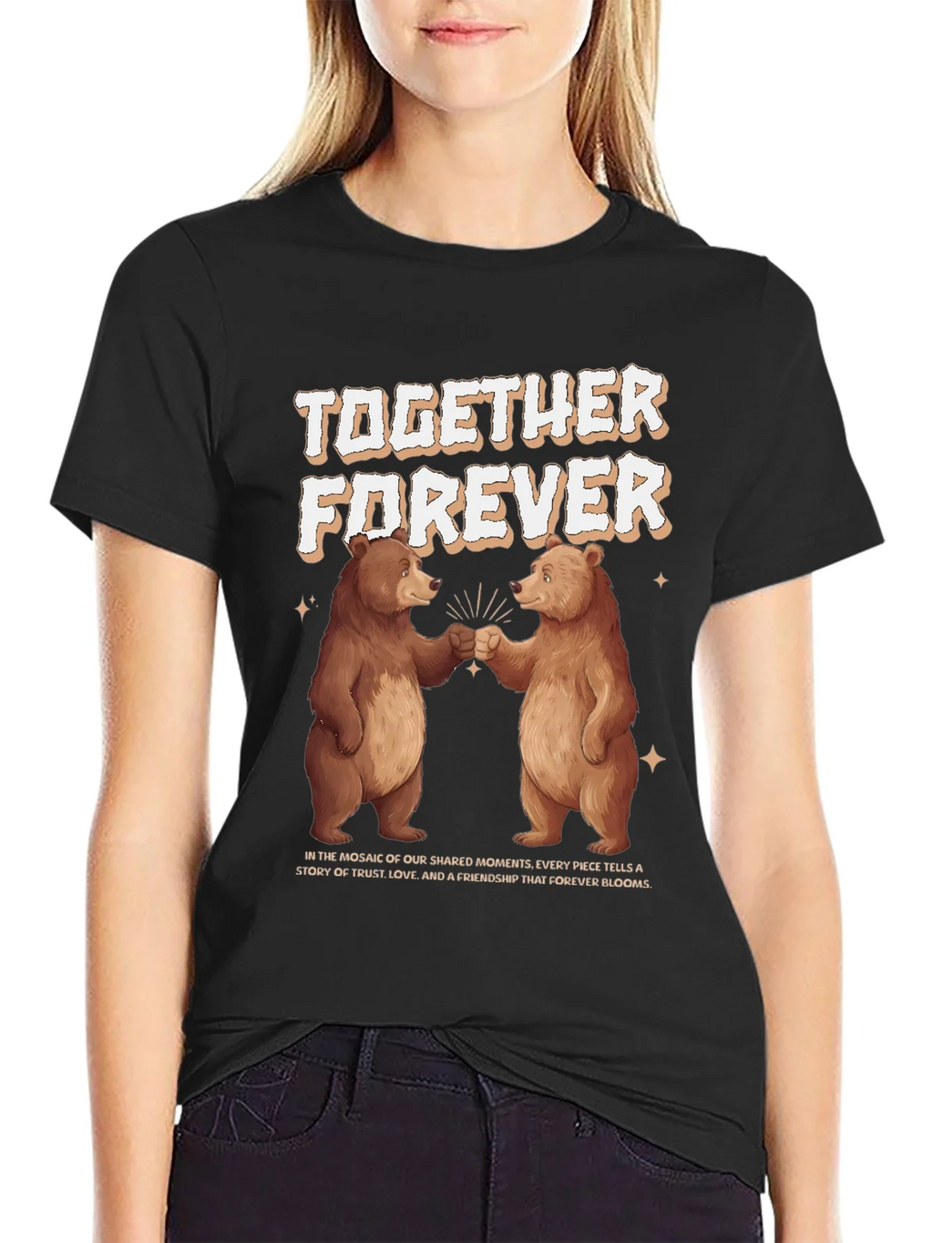 Together Forever Bear Graphic T-Shirt product image 2