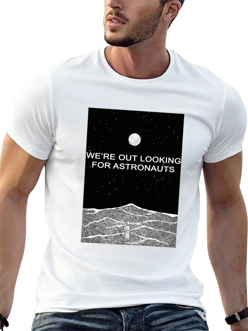 Astronaut Graphic Tee - Were Out Looking For Astronauts product image 10