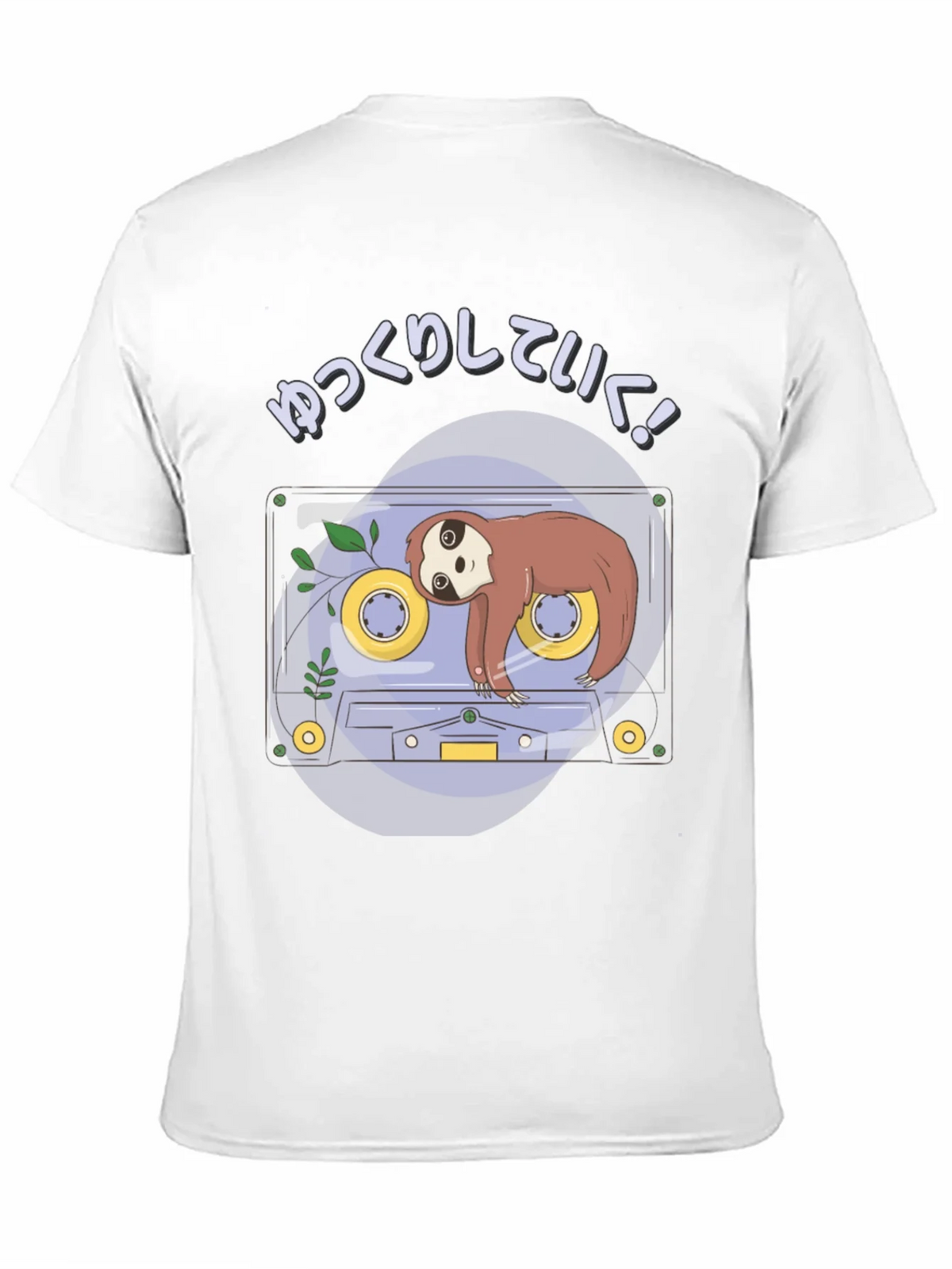 Sloth Tape Cassette T-Shirt - Relaxing Aesthetic product image 10