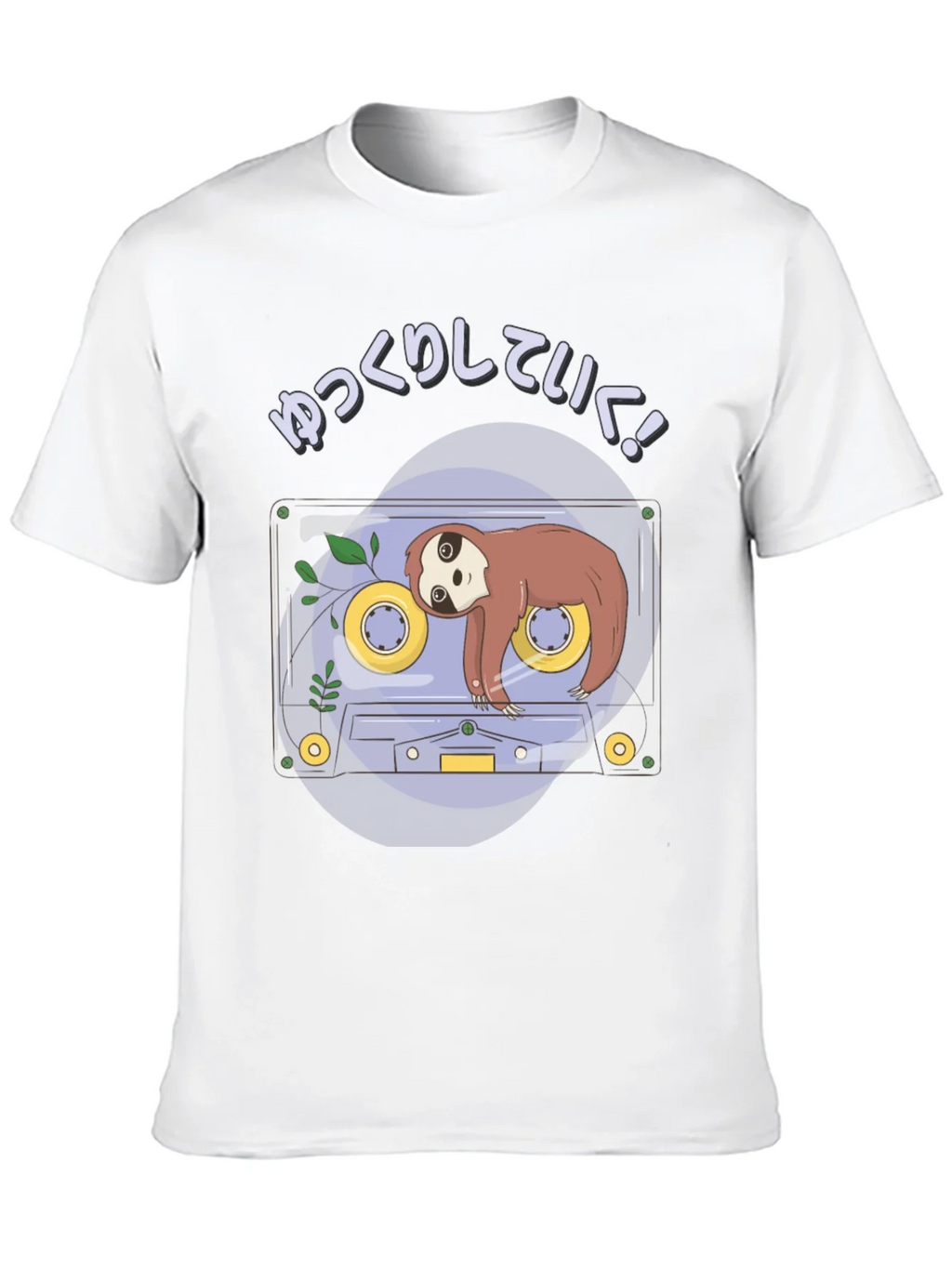 Sloth Tape Cassette T-Shirt - Relaxing Aesthetic product image 9
