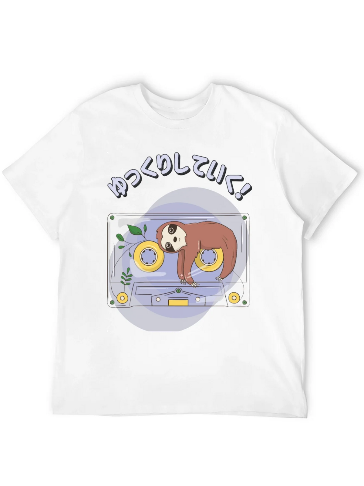 Sloth Tape Cassette T-Shirt - Relaxing Aesthetic product image 11
