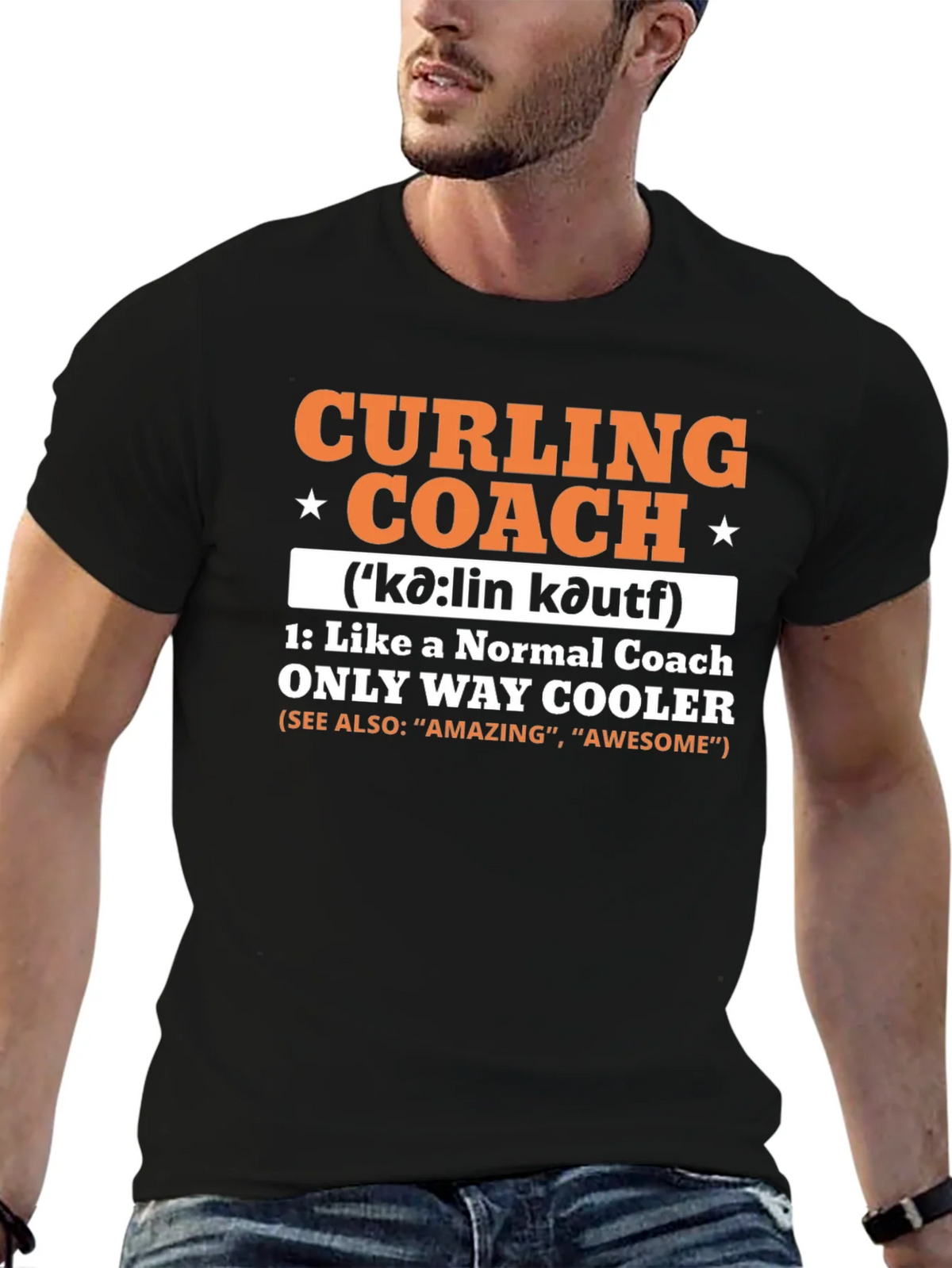 Curling Coach T-Shirt - Cool & Unique Design product image 6