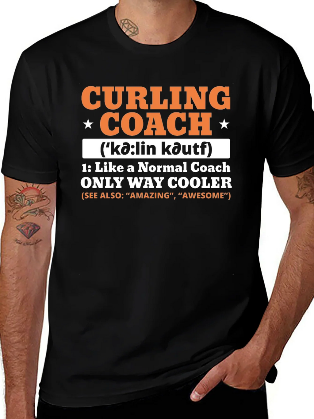 Curling Coach T-Shirt - Cool & Unique Design product image 1