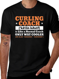 Curling Coach T-Shirt - Cool & Unique Design product image 1