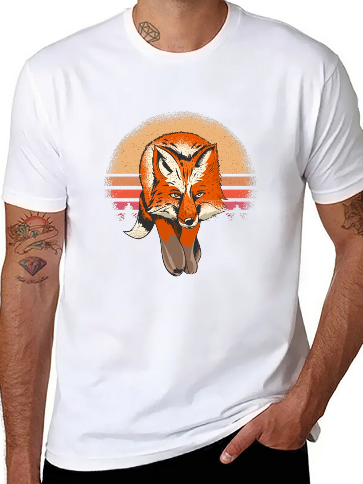 Fox Sunset Graphic Tee - Unisex Soft Cotton product image 7