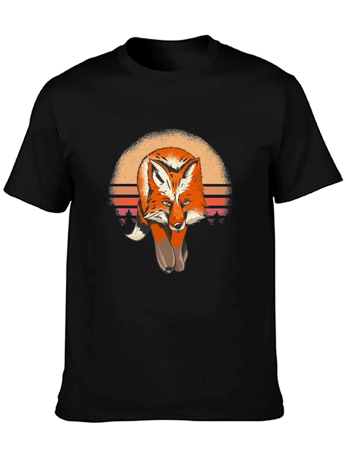 Fox Sunset Graphic Tee - Unisex Soft Cotton product image 3