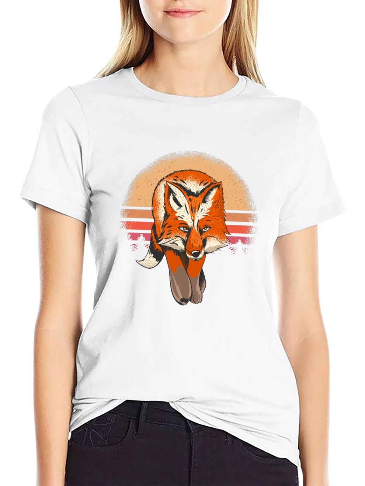 Fox Sunset Graphic Tee - Unisex Soft Cotton product image 8