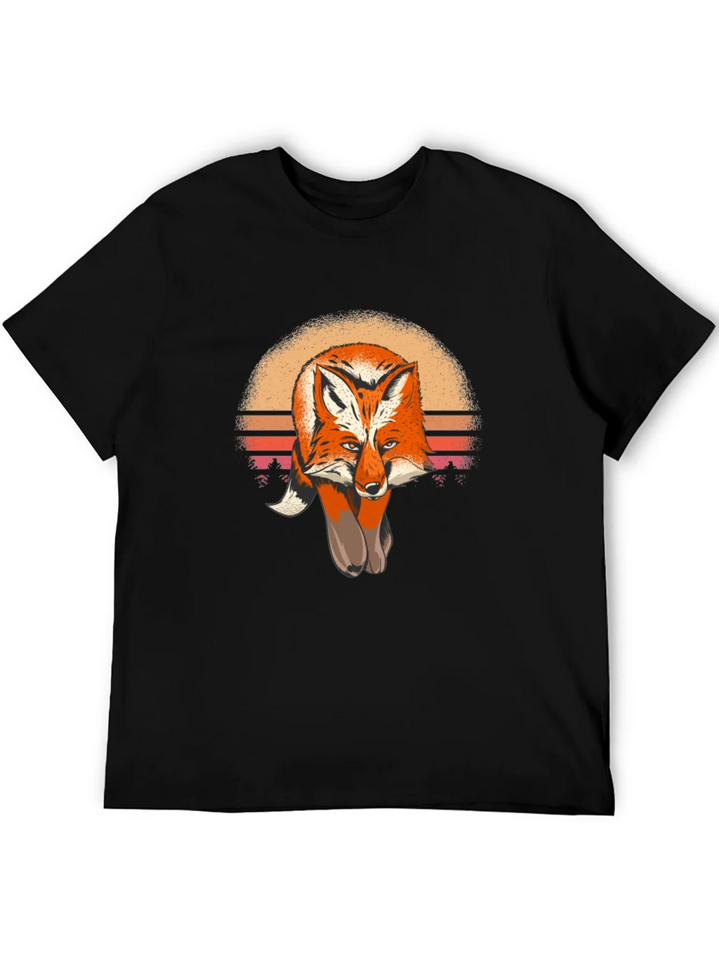 Fox Sunset Graphic Tee - Unisex Soft Cotton product image 5