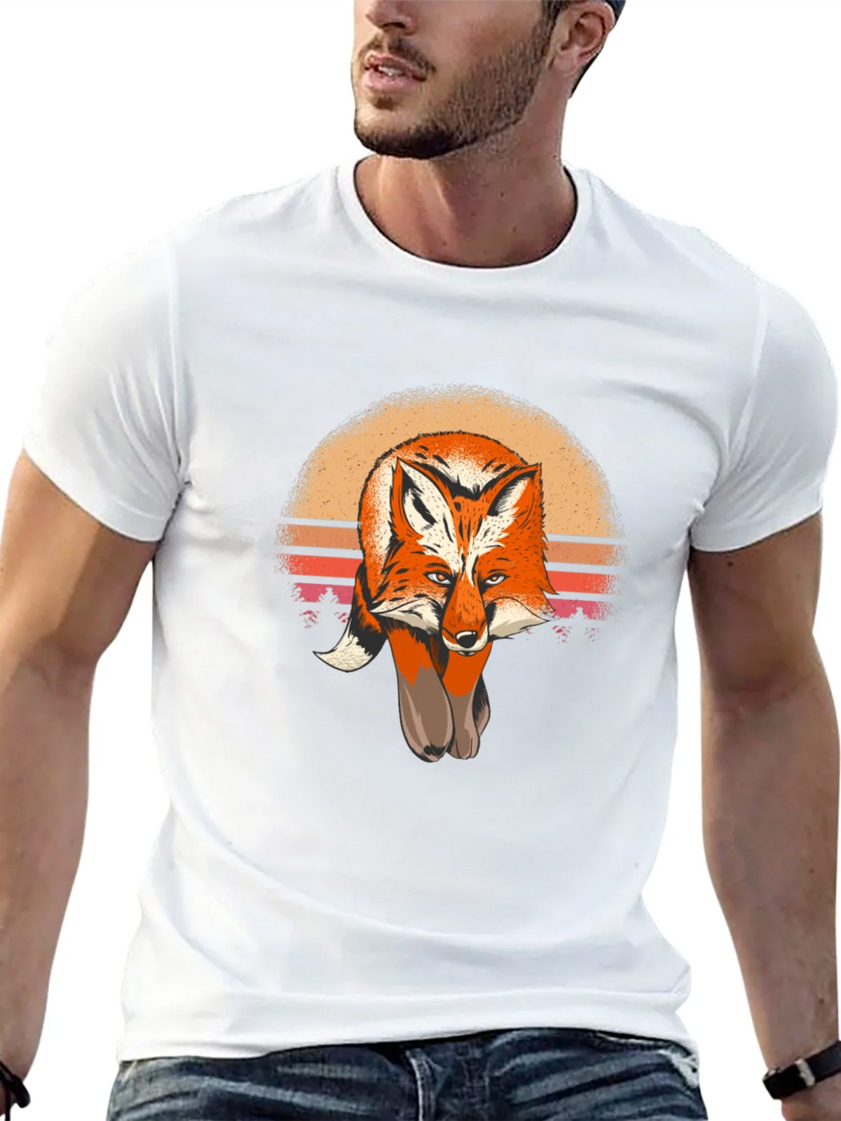 Fox Sunset Graphic Tee - Unisex Soft Cotton product image 12