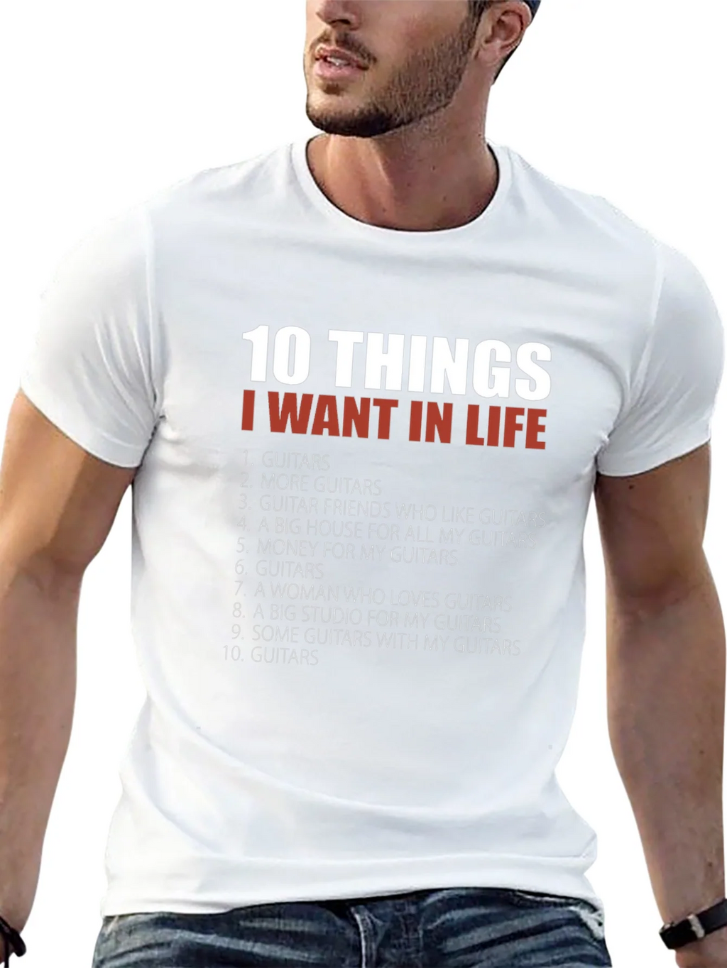 Guitar Lover T-Shirt - 10 Things I Want In Life product image 12
